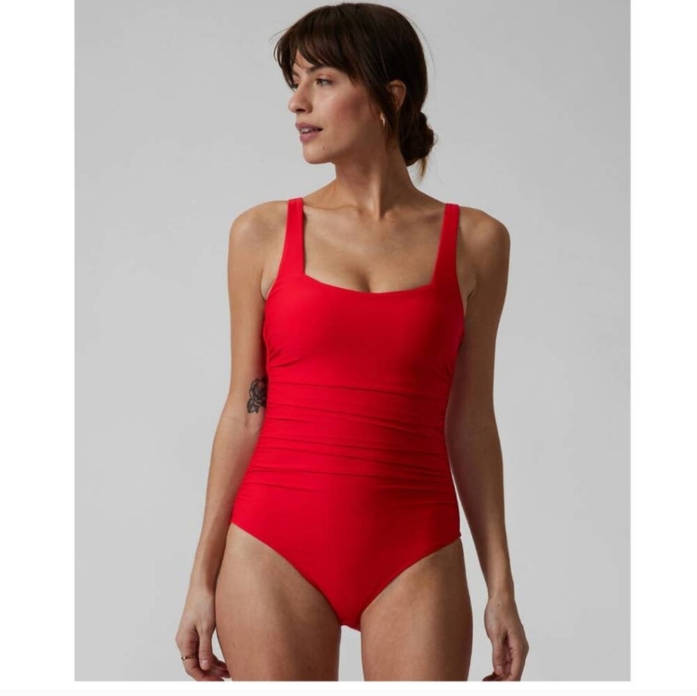 Athleta Square Neck One piece Small Tall